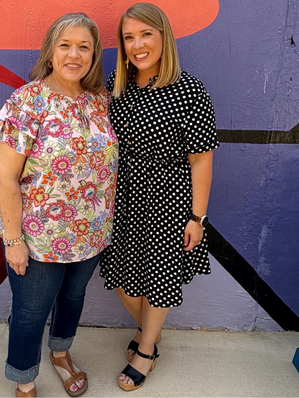Retro inspired polka dot shirtdress